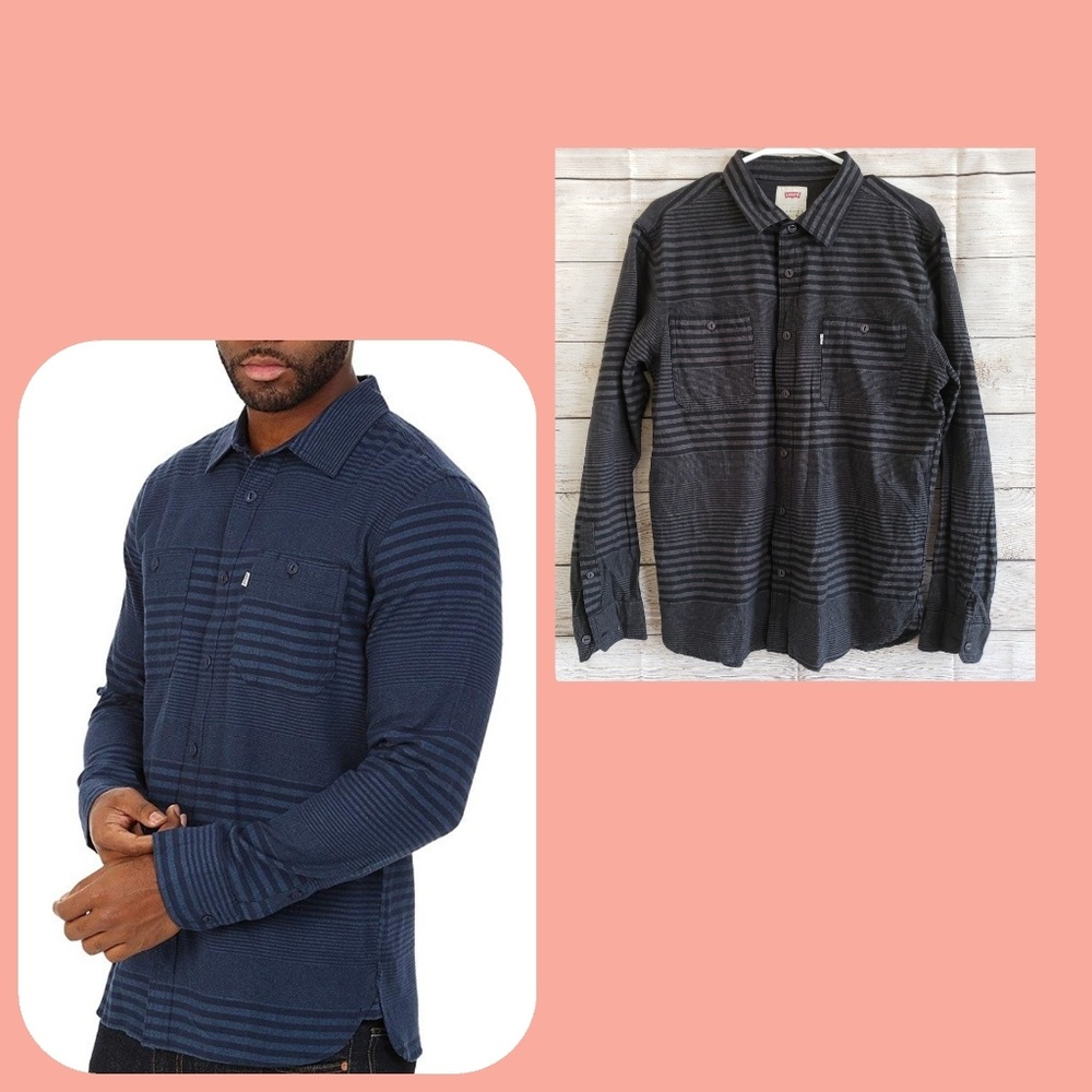 Lev'is Mens Button shirt Striped size L